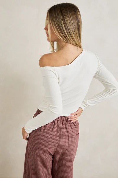 JUNO LONG SLEEVE TOP - RhythmCD25W-FT92-WHITE-6