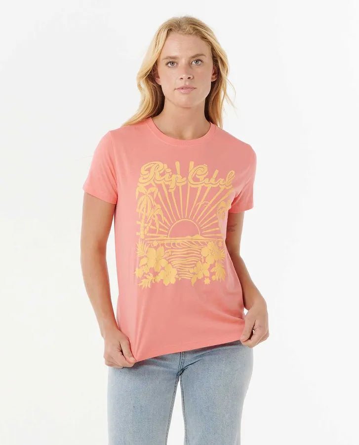 KEEPSAKES STANDARD TEE - Rip Curl0J8WTE - WASHED WATERMELON - XS