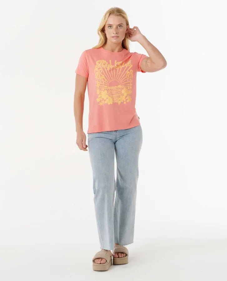 KEEPSAKES STANDARD TEE - Rip Curl0J8WTE - WASHED WATERMELON - XS
