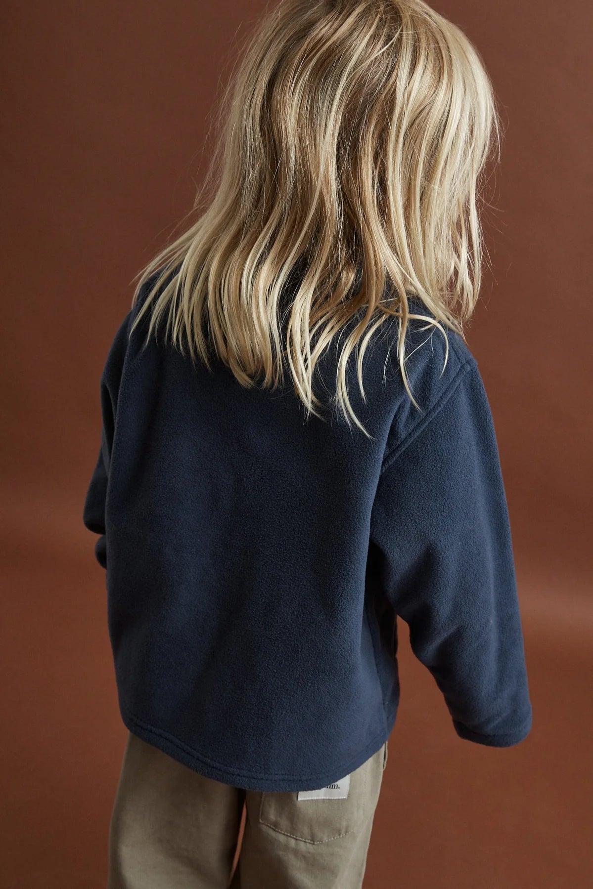 KIDS ESSENTIAL QUARTER ZIP - RhythmCD26B-FL01-VINTAGE BLUE-2
