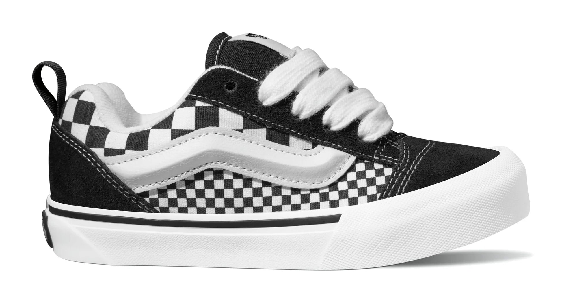 Knu Skool Kids Mix Checker Black/True White - Vansvn000cyubmw.blk - Mix Checker Black/True White - 1