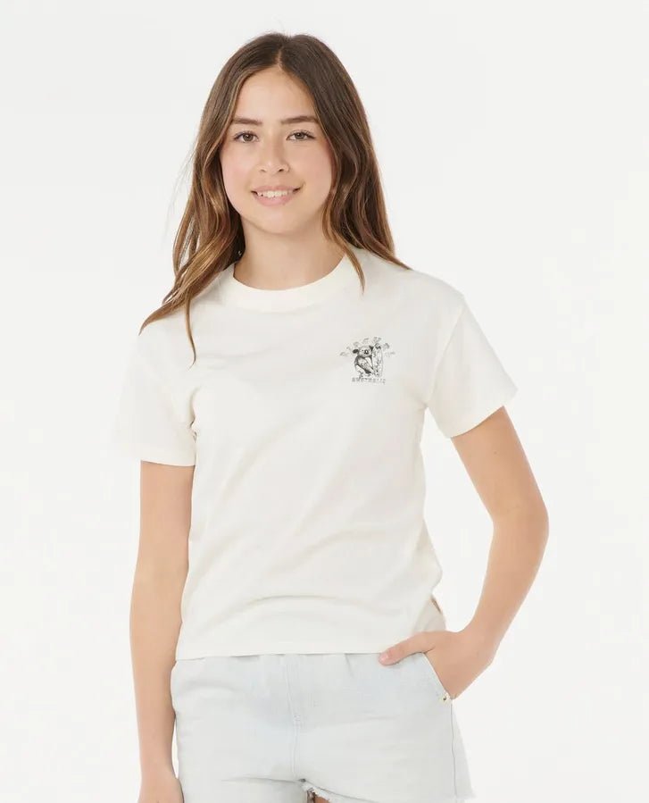 KOALA GRIP TEE - GIRL - Rip Curl04UGTE - BONE AUST - 8