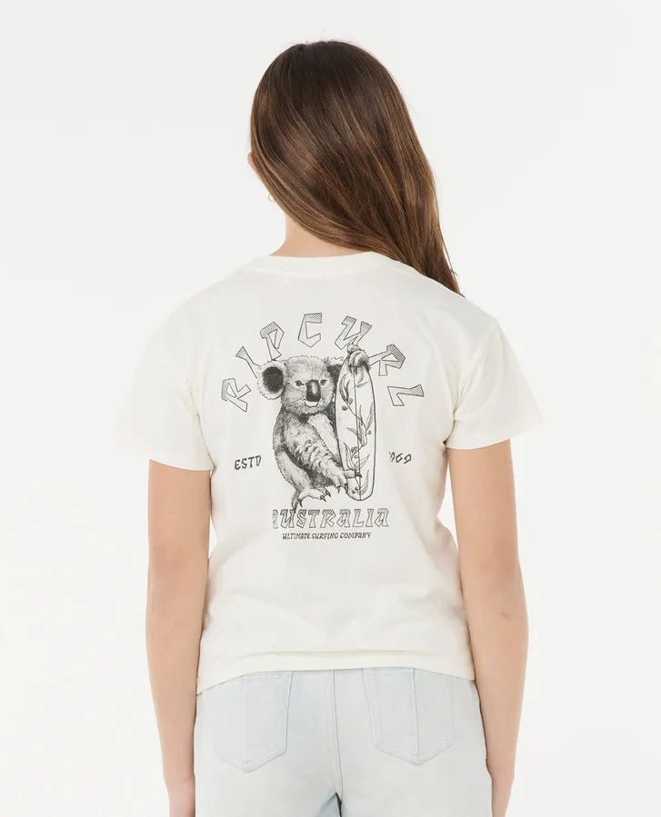 KOALA GRIP TEE - GIRL - Rip Curl04UGTE - BONE AUST - 8