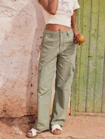 Left Again Cargo - RoxyERJNP03581 - GLD0 - Oil Green - L