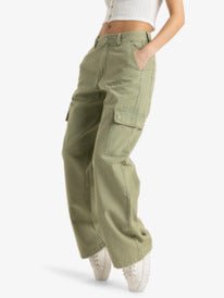 Left Again Cargo - RoxyERJNP03581 - GLD0 - Oil Green - L