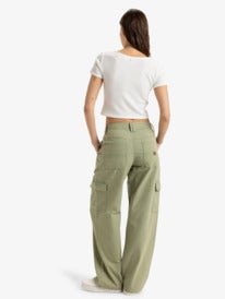 Left Again Cargo - RoxyERJNP03581 - GLD0 - Oil Green - L