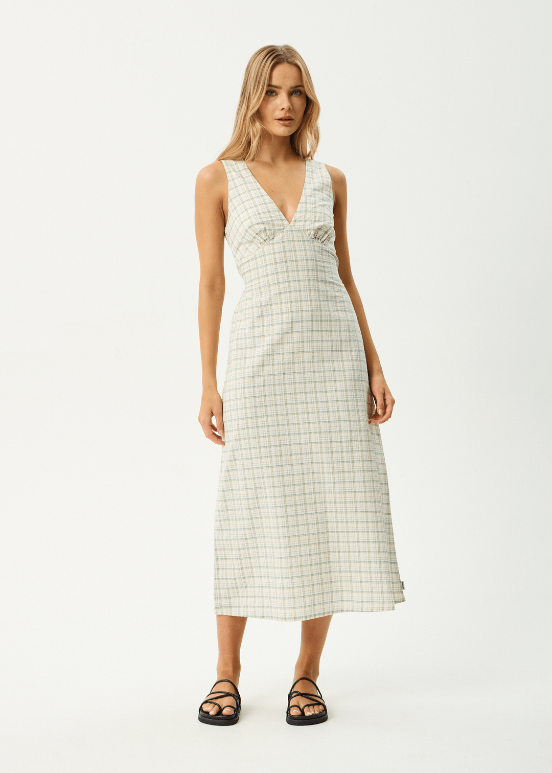Legacy - Organic Seersucker Maxi Dress - AfendsW253814 - BOA CHECK - XS