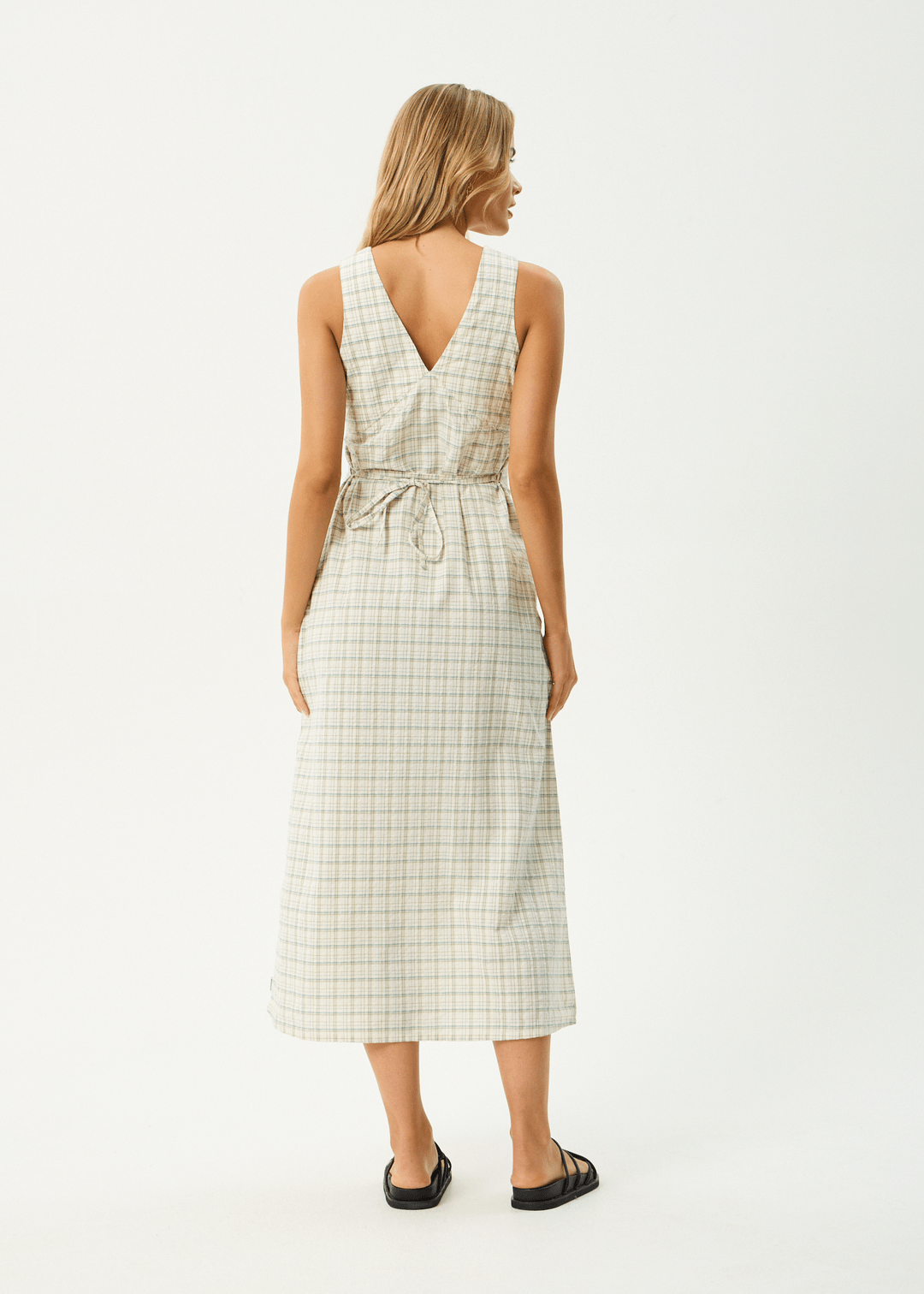Legacy - Organic Seersucker Maxi Dress - AfendsW253814 - BOA CHECK - XS