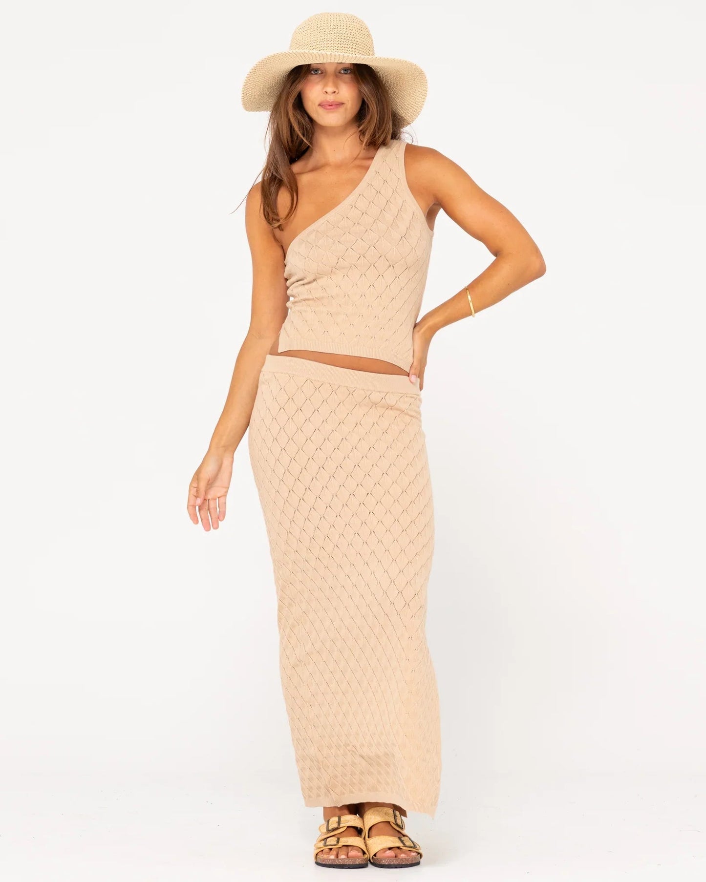 Leo Maxi Knit Skirt - RustySKL0604 - Oat - Oatmeal - 8