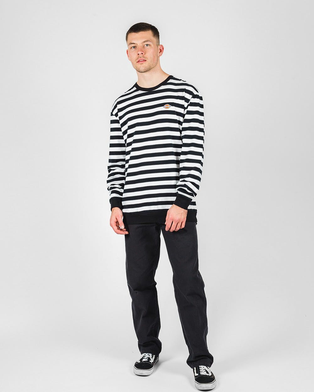 Lexington Classic Fit L/S Tee - DickiesK3190208 - Black/White - L