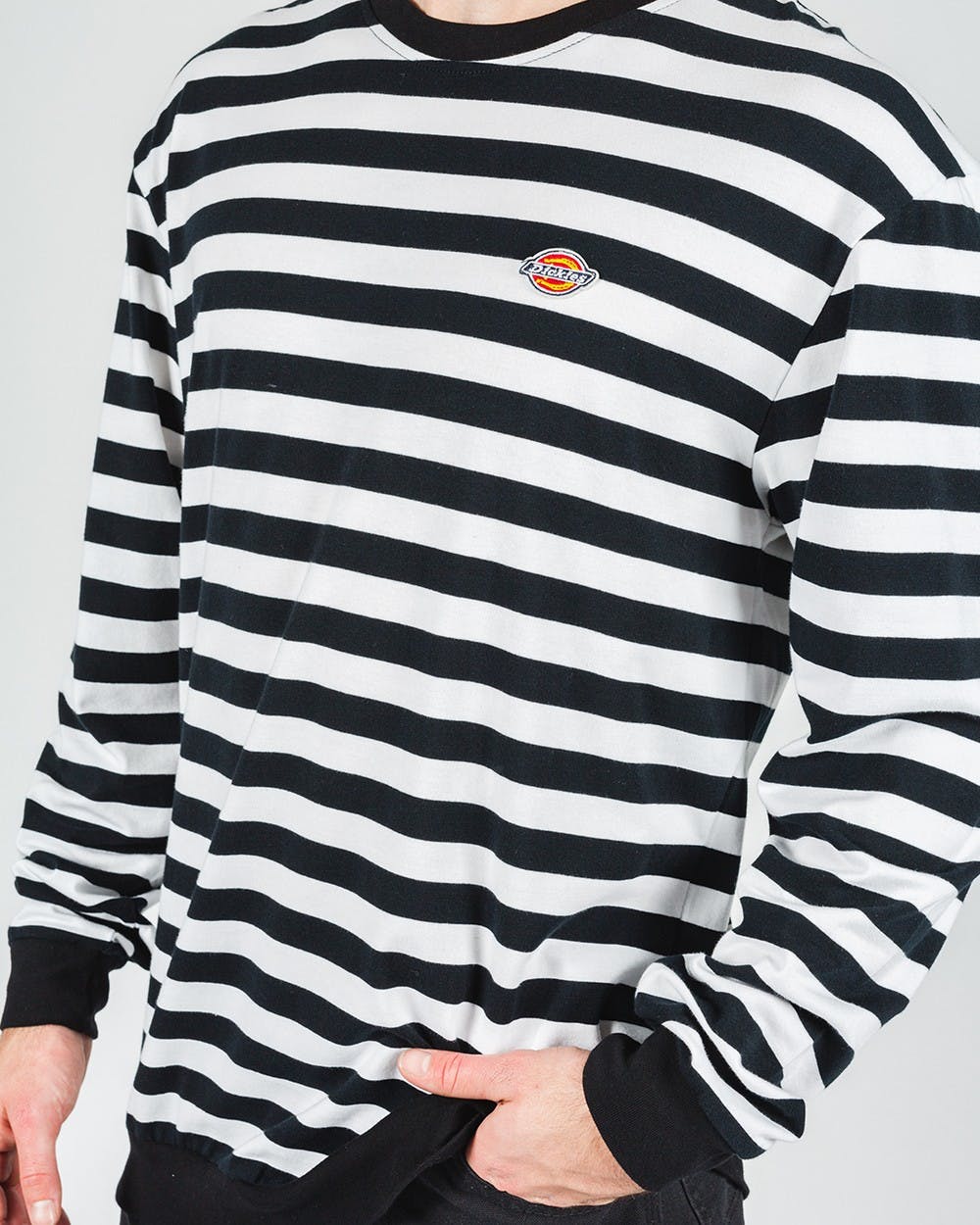 Lexington Classic Fit L/S Tee - DickiesK3190208 - Black/White - L