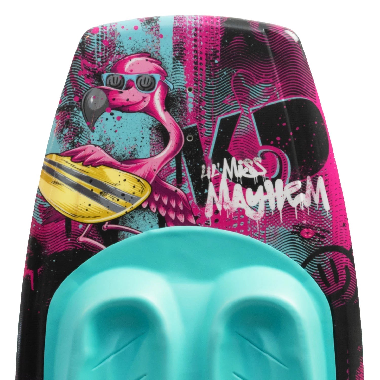 LIL' MISS MAYHEM KNEEBOARD w/HOOK - KDKK0402Q - PINK/TEAL