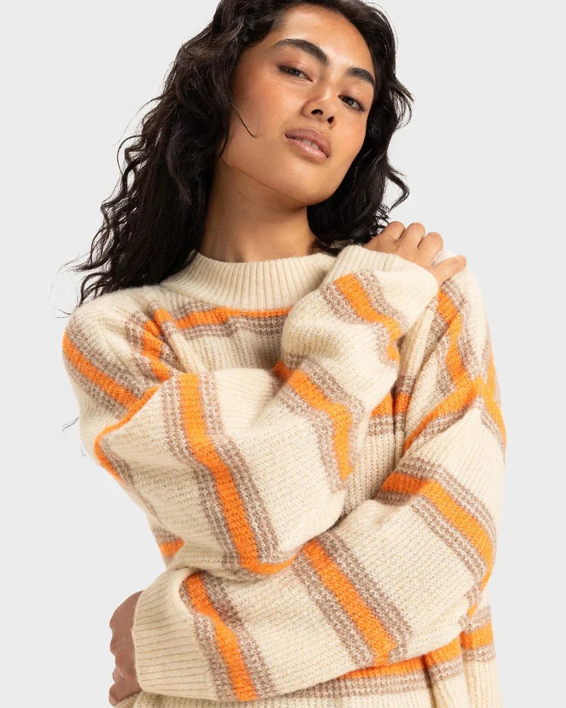 Little Dume Stripe - RoxyERJSW03664 - TEC3 - Parchment Lucie Stripe - L