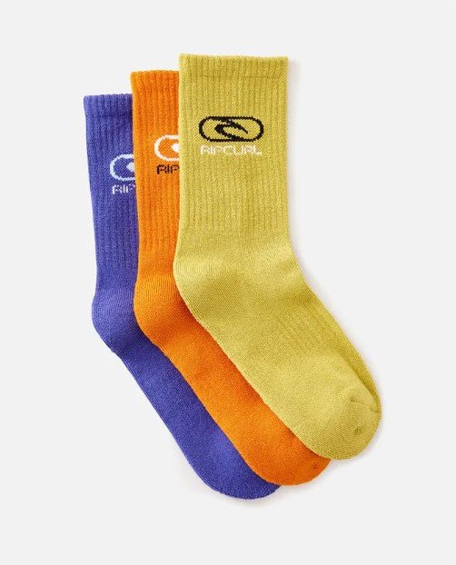 Logo Crew Sock 3 - Pk - Boy - Rip Curl9359082862374