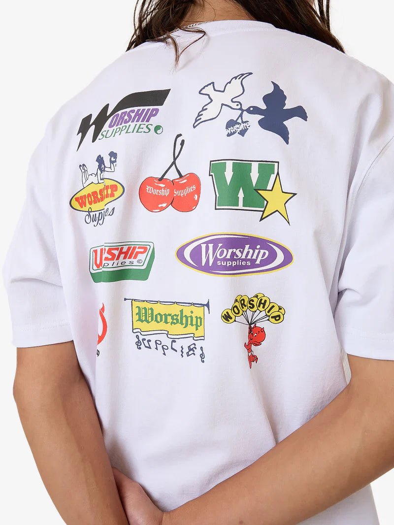 Logomania Tee - Worshipps24 - 120am - White - L