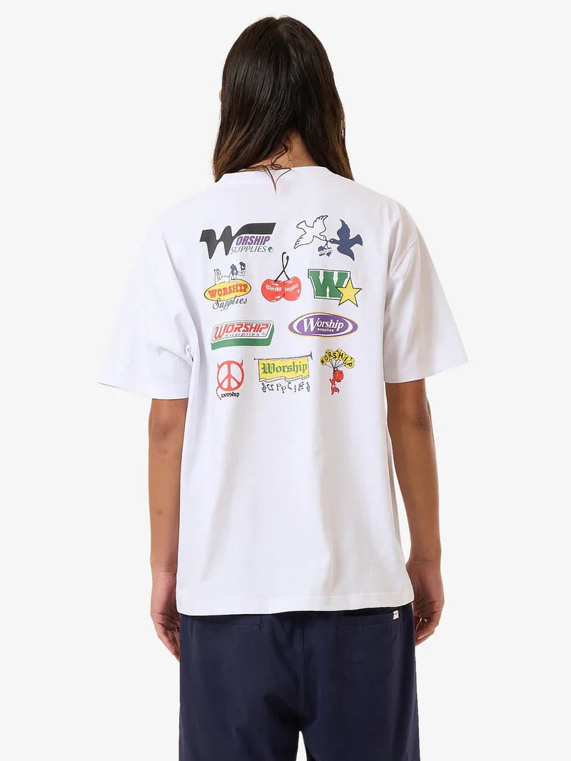Logomania Tee - Worshipps24 - 120am - White - L