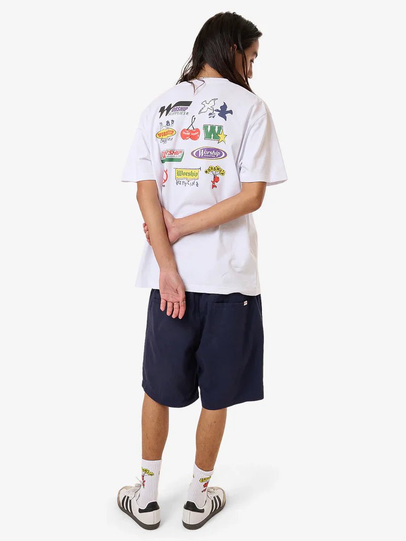 Logomania Tee - Worshipps24 - 120am - White - L