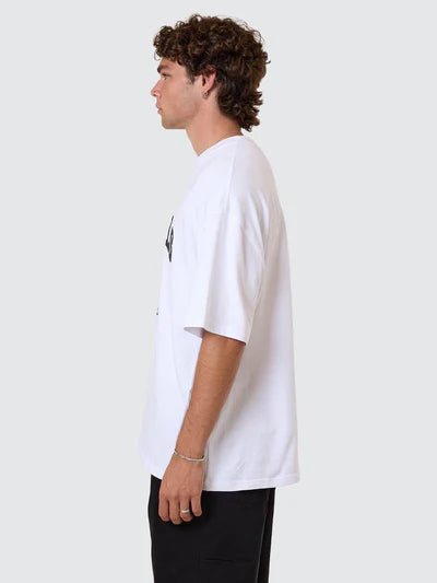 Los Stingers Box Fit Oversize Tee - White - ThrillsTH25 - 127A - White - S