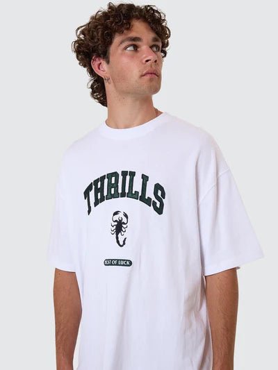 Los Stingers Box Fit Oversize Tee - White - ThrillsTH25 - 127A - White - S