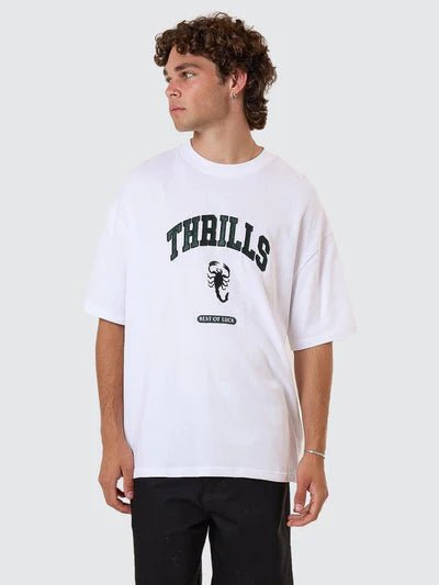 Los Stingers Box Fit Oversize Tee - White - ThrillsTH25 - 127A - White - S