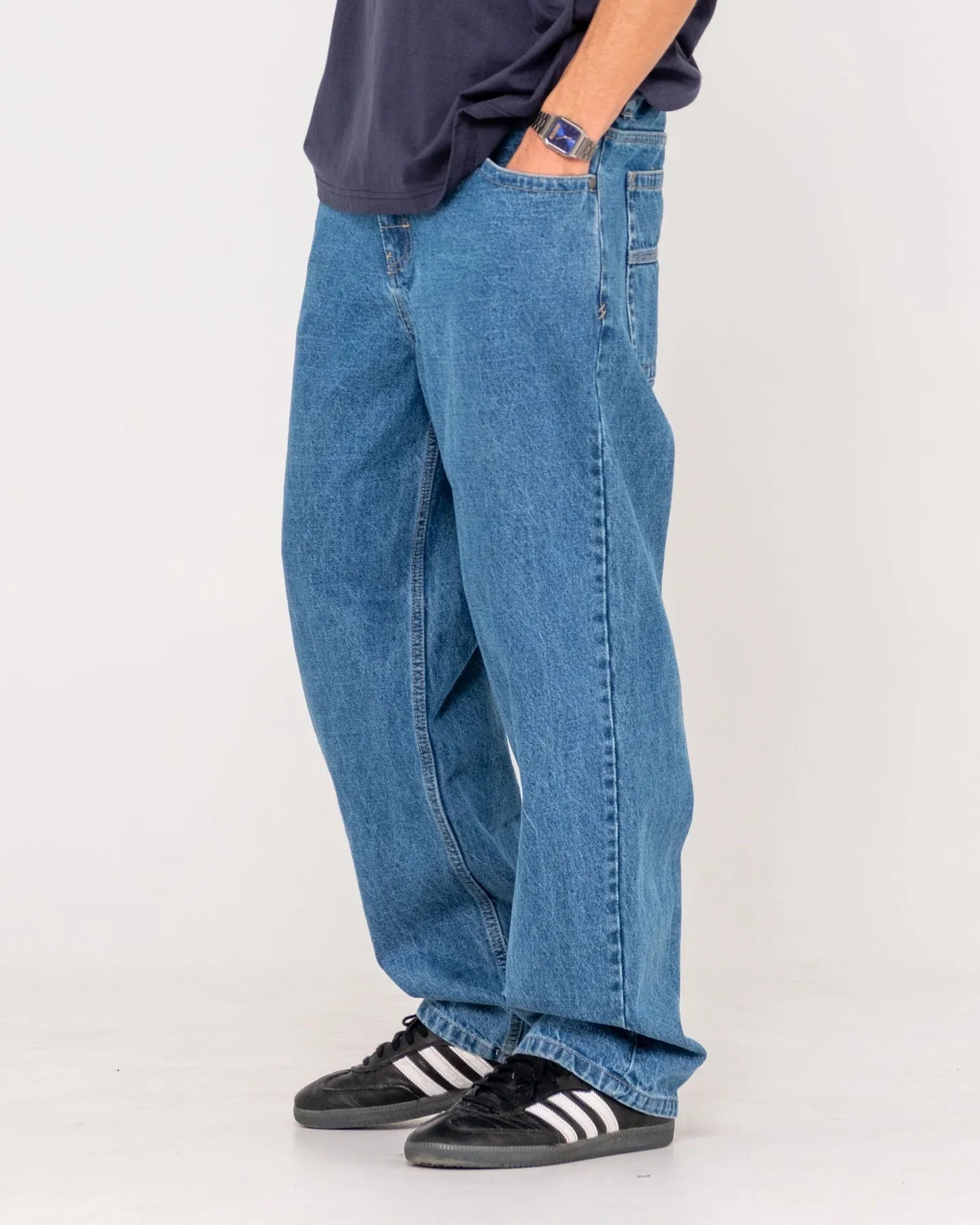 Lucifer Loose Jean - Middy Blue - RustyDEM0071 - MDY - Middy Blue - 30