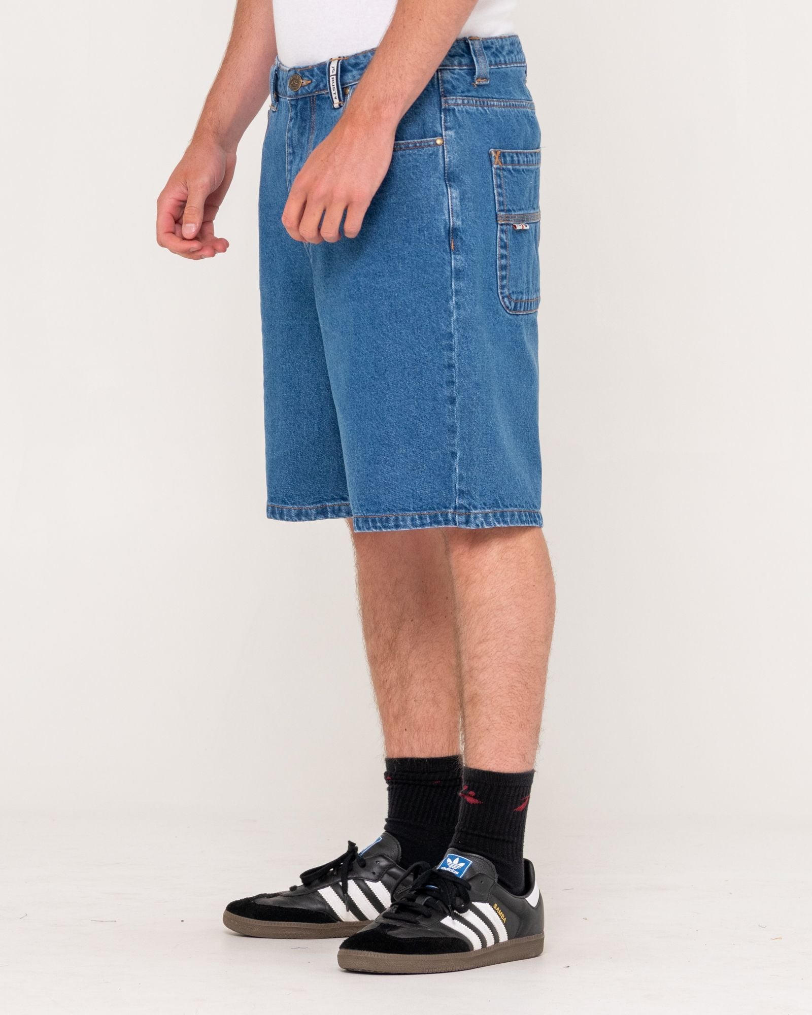 LUCIFER LOOSE JORT - RustyWKM1162 - MIDDY BLUE - 30