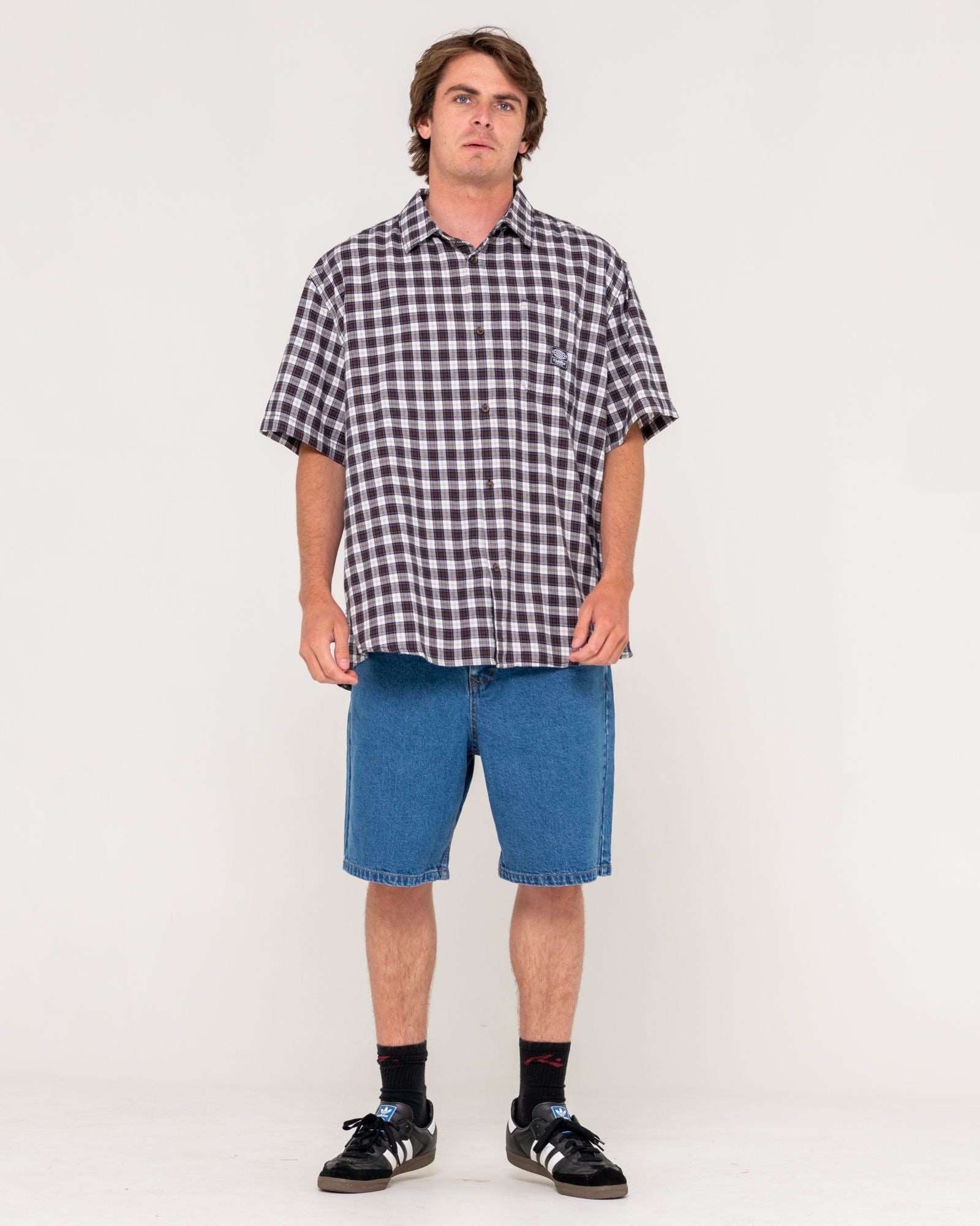 LUCIFER LOOSE JORT - RustyWKM1162 - MIDDY BLUE - 30