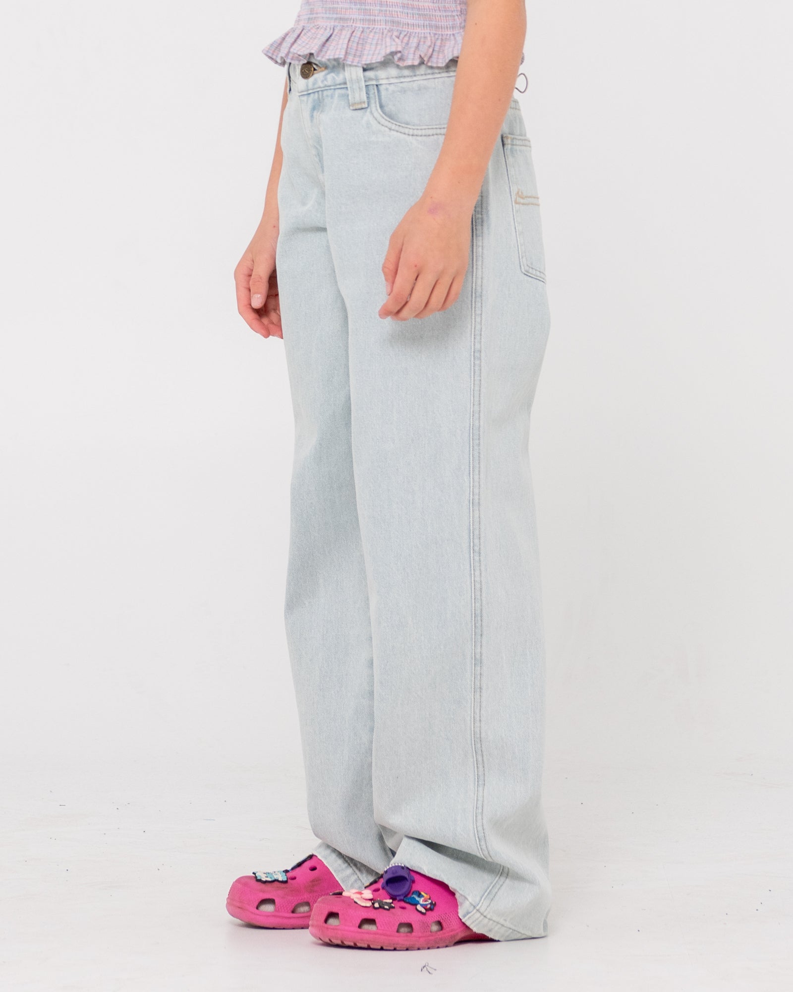 LUCY LOOSE LOW RISE JEAN GIRLS - RustyPAG0033 - SKY BLUE HEATHER - 8
