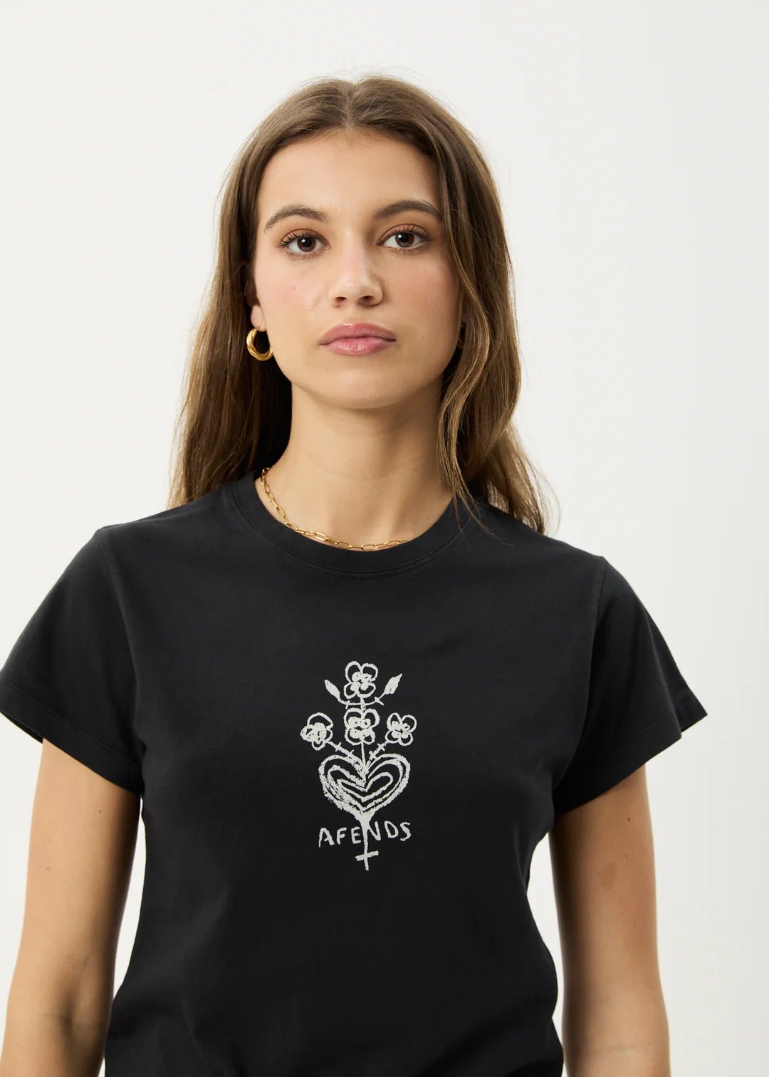Maisie - Baby Tee - AfendsW253003 - STK - STONE BLACK - XS