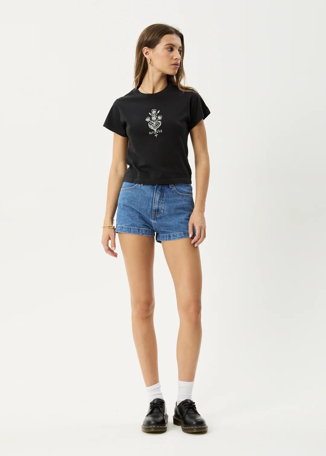 Maisie - Baby Tee - AfendsW253003 - STK - STONE BLACK - XS