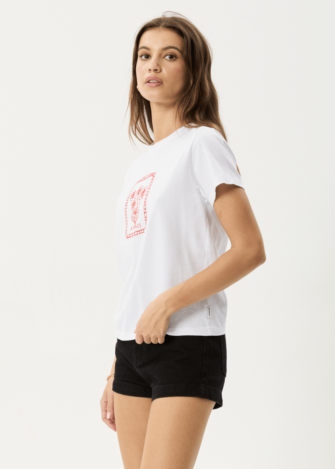 Maisie - Recycled Regular Tee - AfendsW253004 - WHITE - S