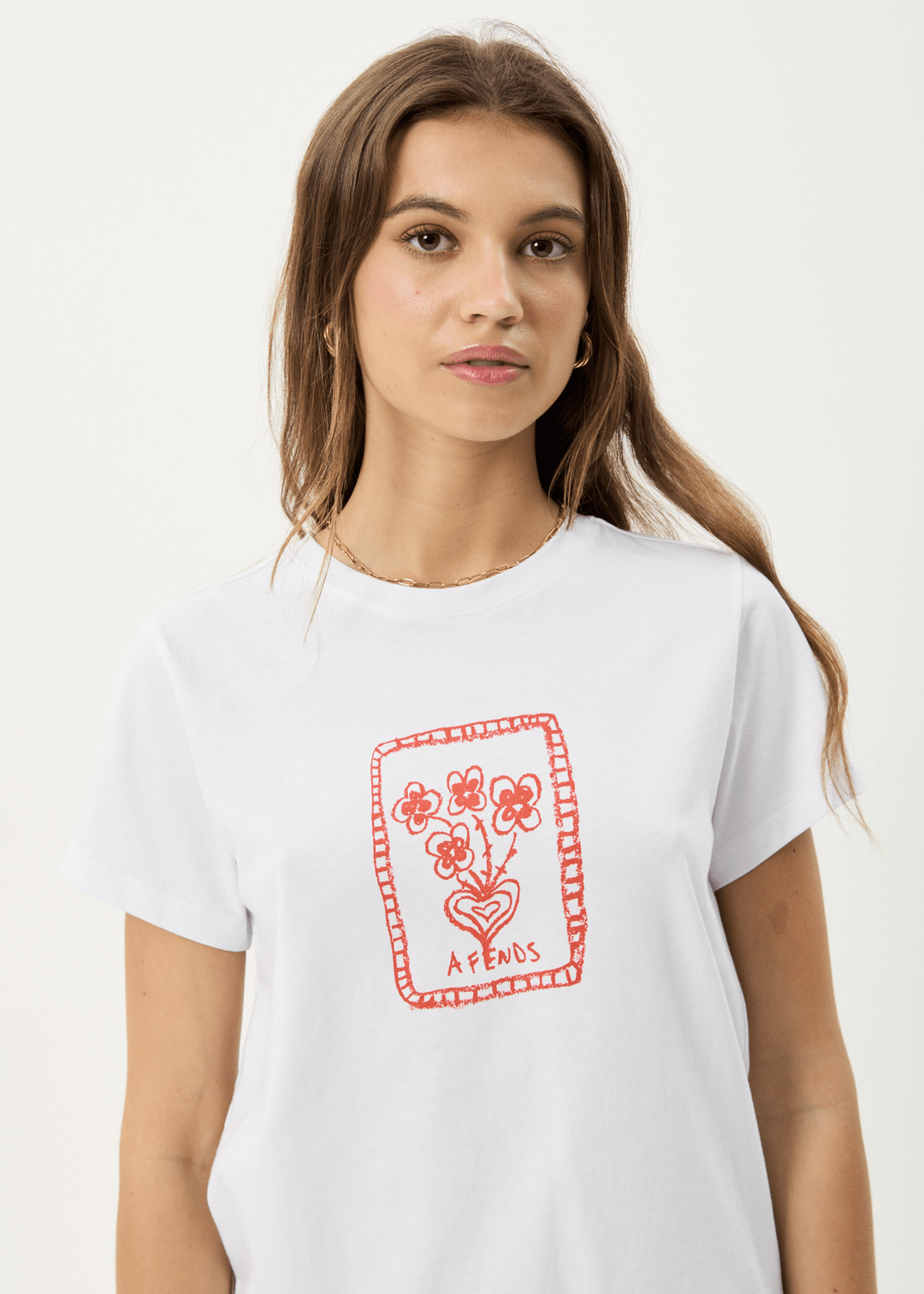 Maisie - Recycled Regular Tee - AfendsW253004 - WHITE - S