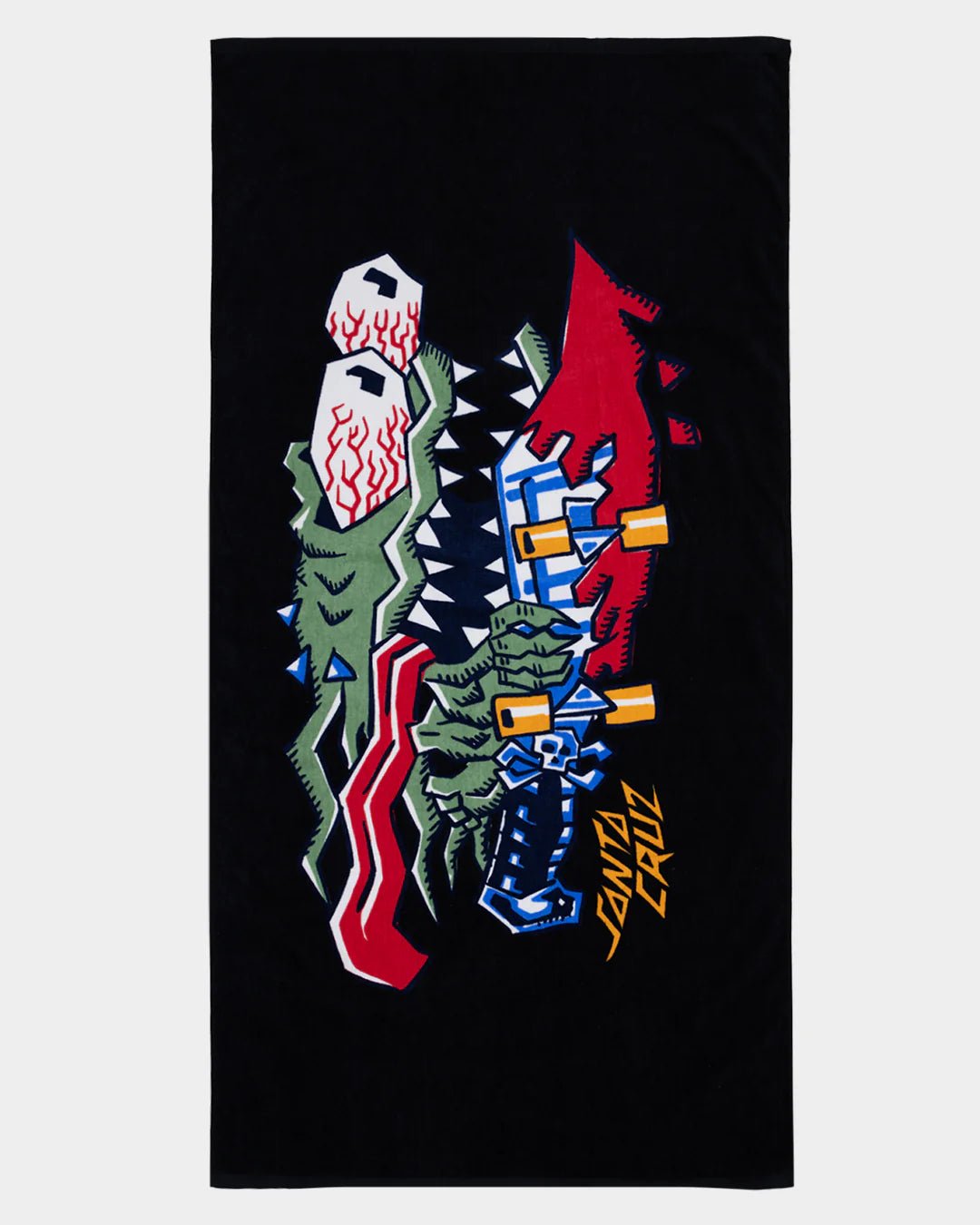 MEEK SCRATCHED SLASHER TOWEL - Santa CruzSU225 - TO02 - BLACK