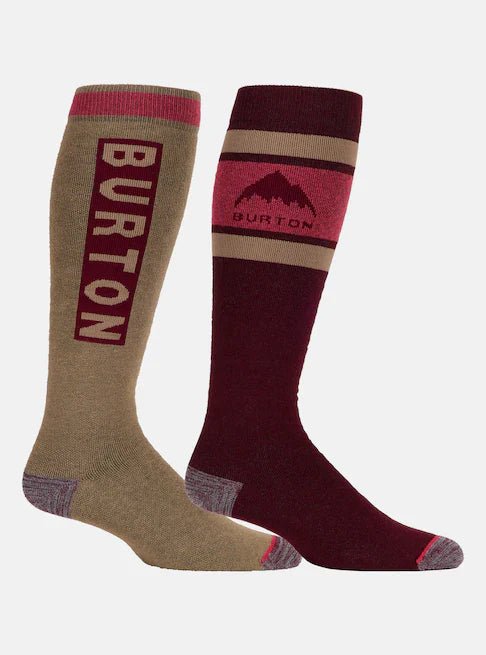 Men's Burton Weekend Midweight Socks (2 Pack) - Burton Australia14926109600 - Deep Red - US7.5to10