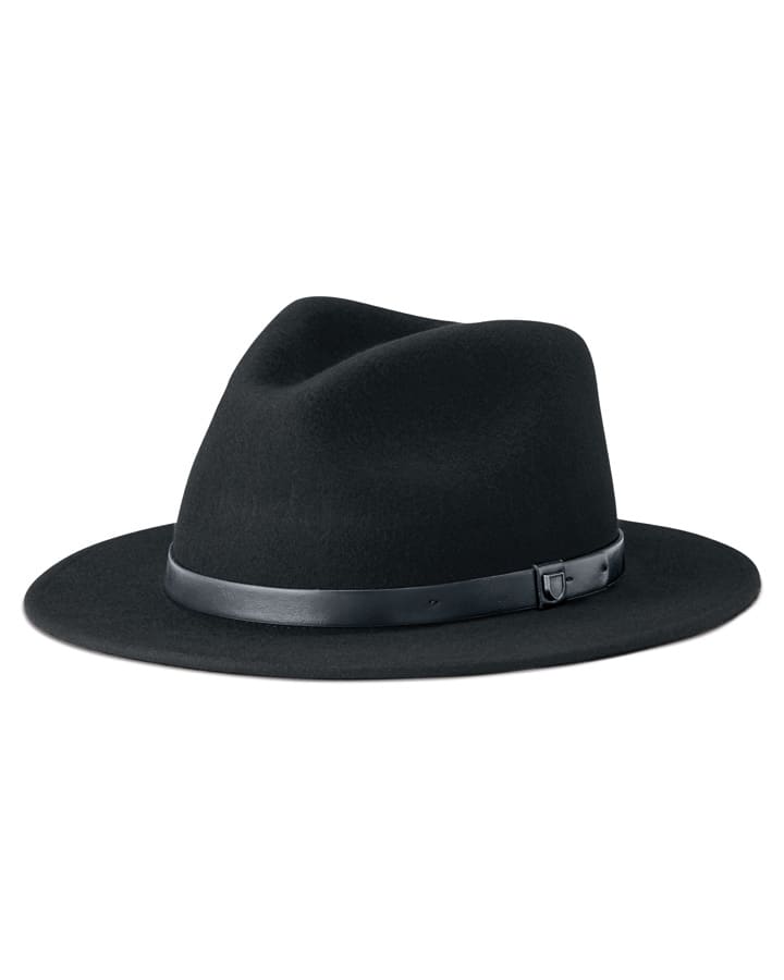 Messer Fedora - Brixton10763 - BLACK/BLACK - L