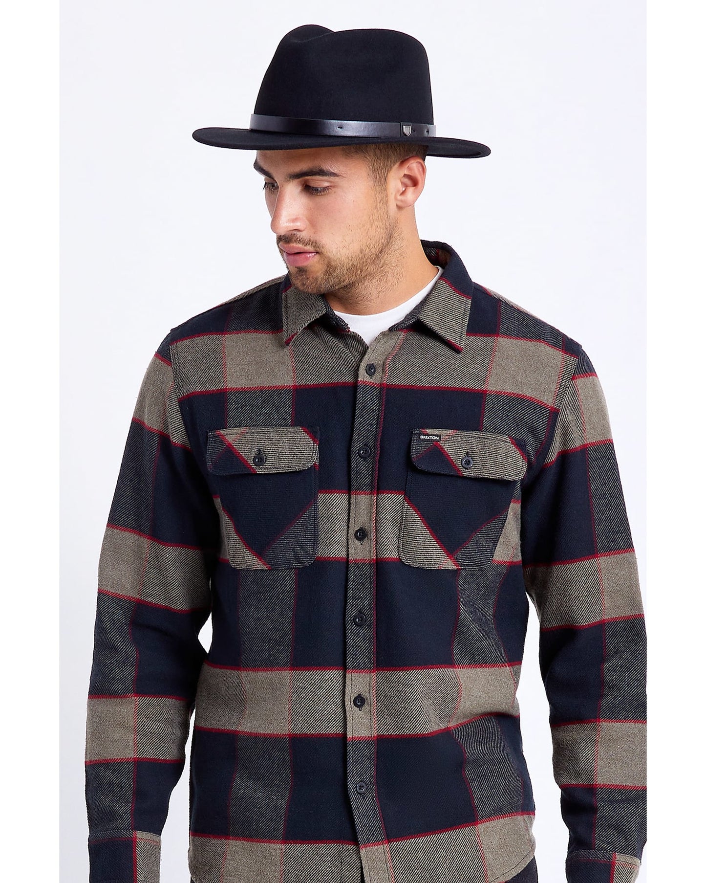 Messer Fedora - Brixton10763 - BLACK/BLACK - L