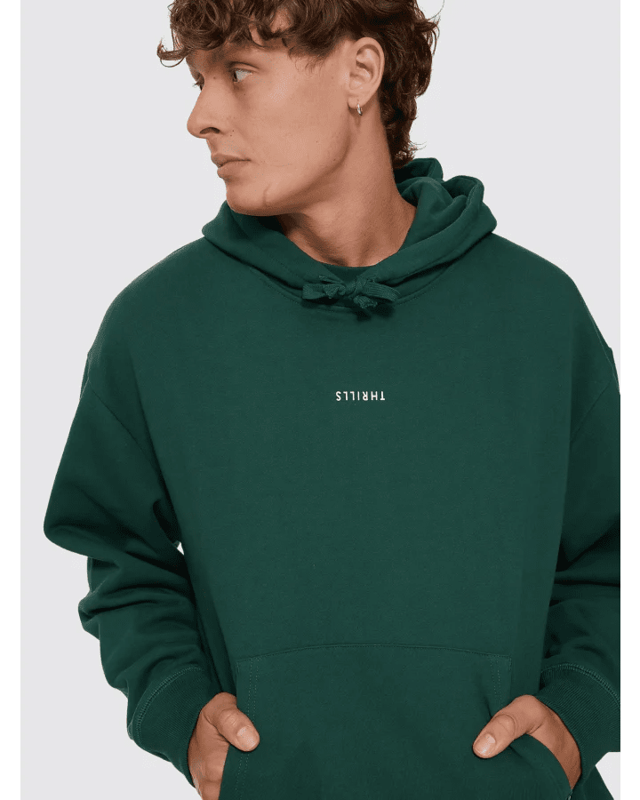 Minimal Thrills Slouch Pull On Hood - ThrillsTW26-231F-Varsity Green-S
