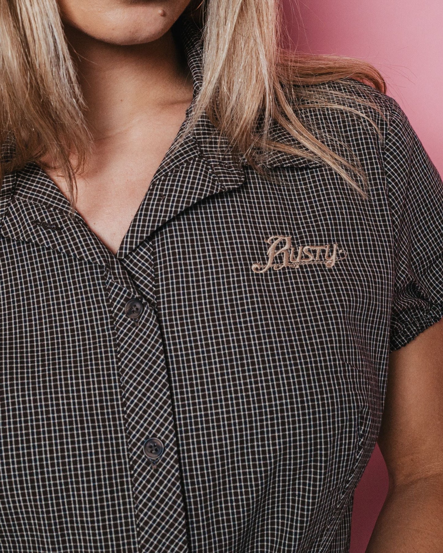 MISSY MAY CHECK SHIRT - RustyWSL0872-JAVA PLAID-6