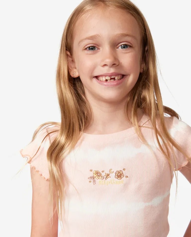 Moonflower Tie Dye Tee - Girl - Rip Curl011JTE - 0020 - Pink - 1to2
