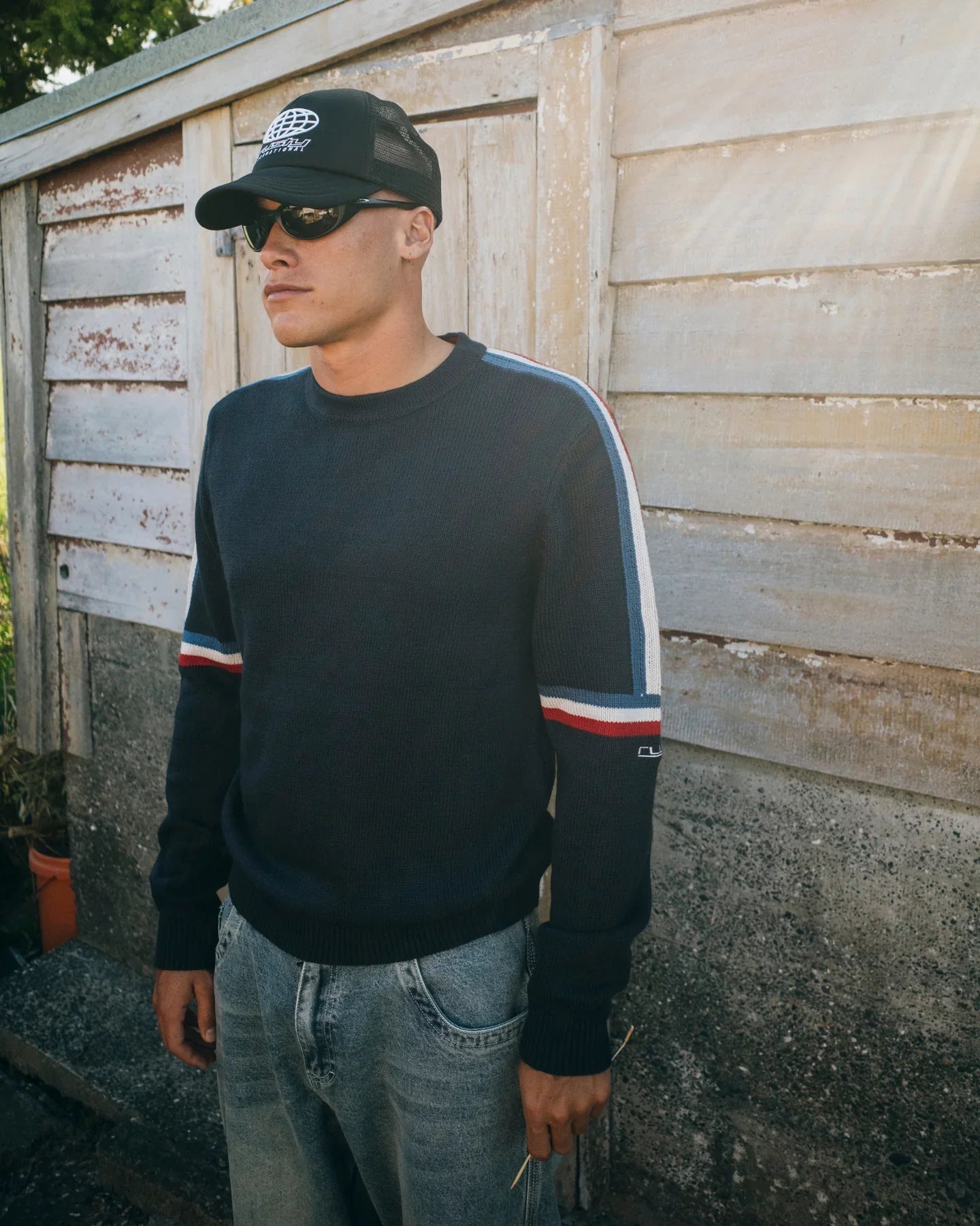 Moritz Knitted Crew - RustyCKM0395 - NVB - Navy Blue - L