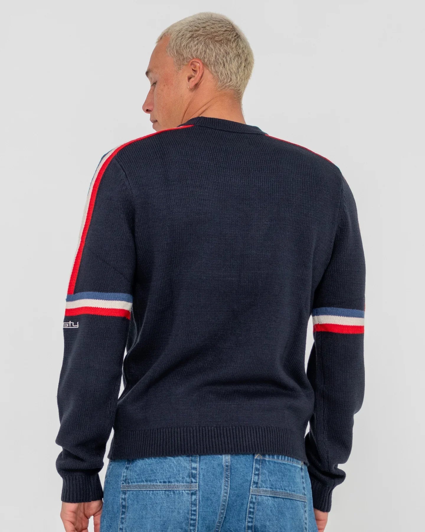 Moritz Knitted Crew - RustyCKM0395 - NVB - Navy Blue - L