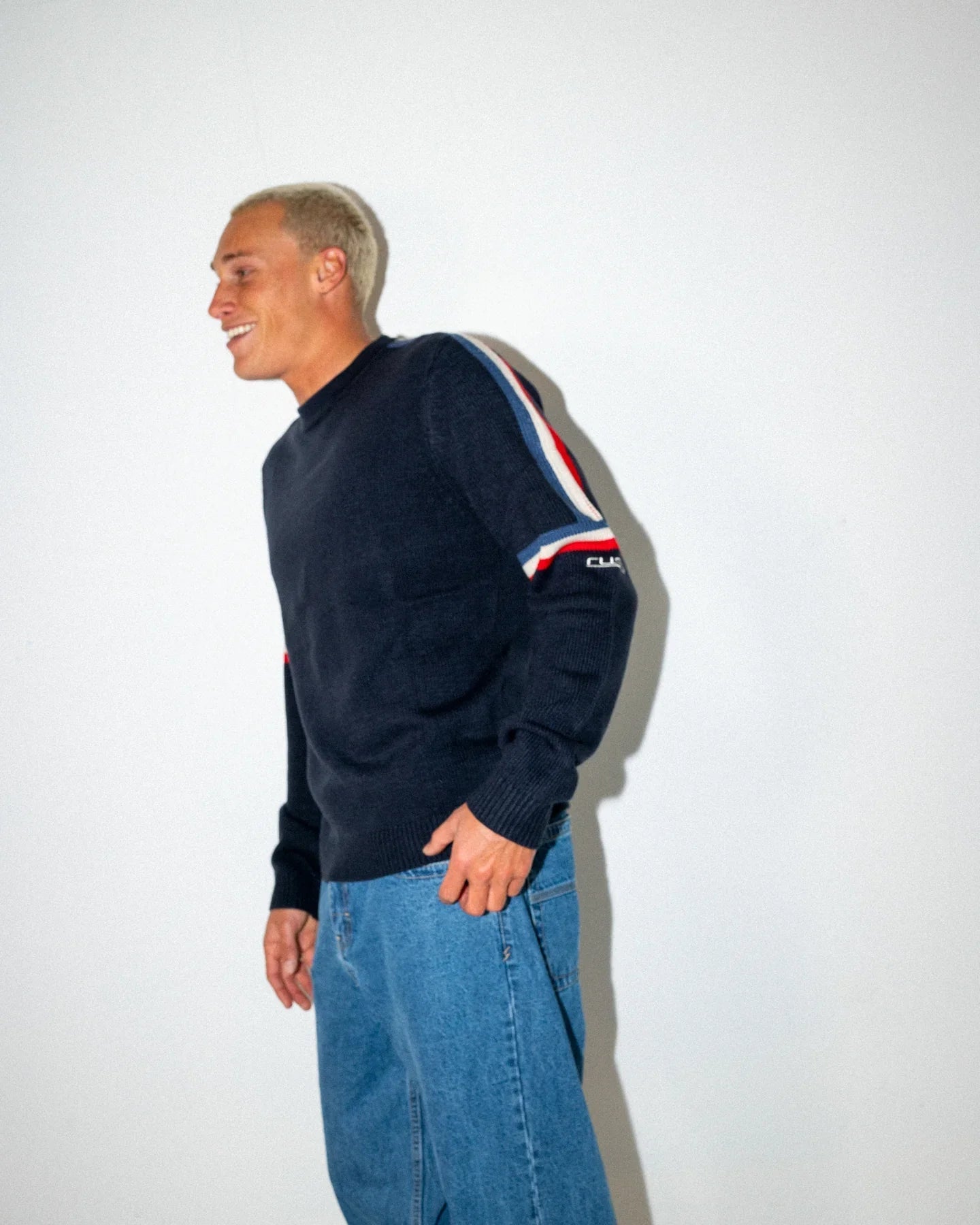 Moritz Knitted Crew - RustyCKM0395 - NVB - Navy Blue - L