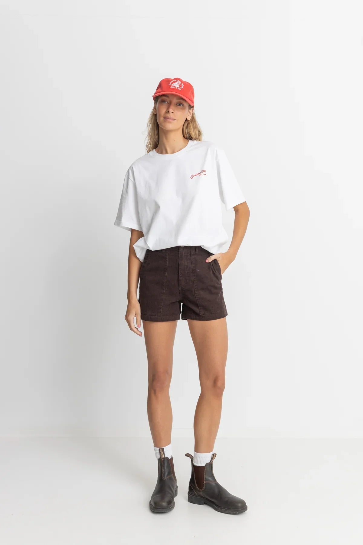 Motel Oversized T-shirt - Rhythm0724W - PT05 - WHT - Vintage White - 10