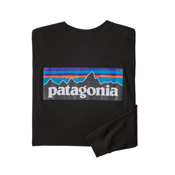 M's L/S P - 6 Logo Responsibili - Tee - Patagonia38518 - BLK - Black - 3XL