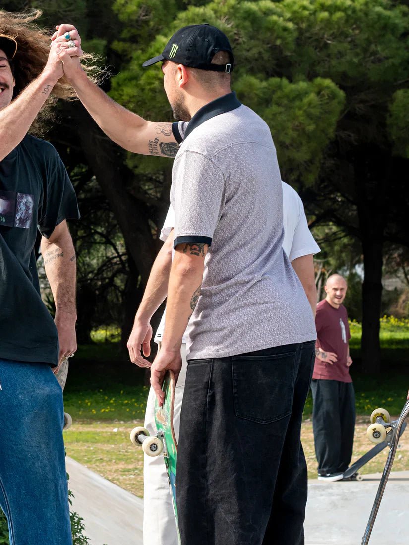 Natural Stone Polo SS - Volcoma0132401 - tek - Teak - L