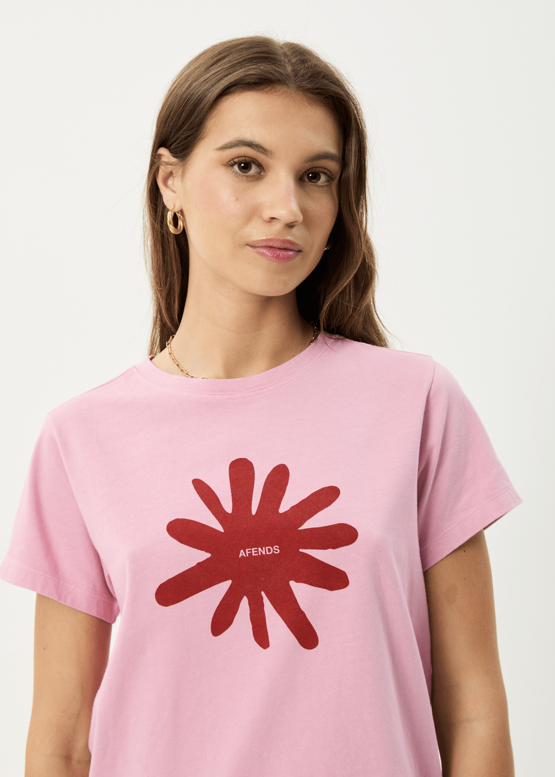 Nessa - Recycled Regular Tee - AfendsW253006 - MARRAKESH - XS