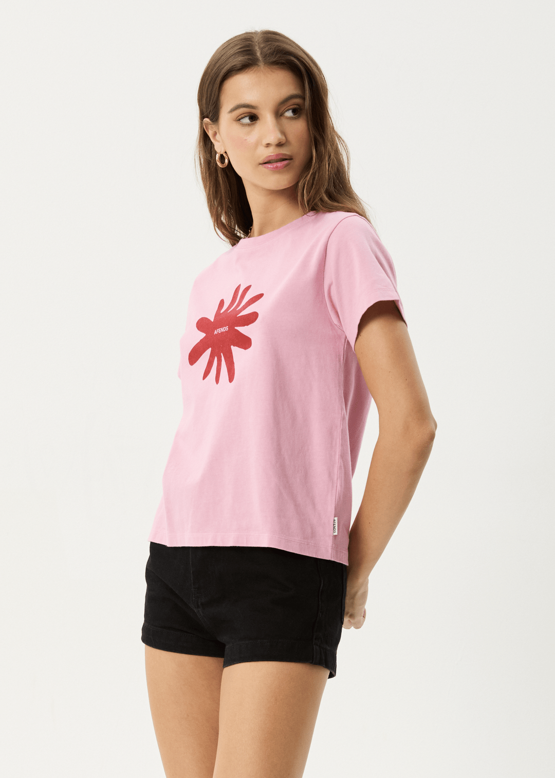 Nessa - Recycled Regular Tee - AfendsW253006 - MARRAKESH - XS