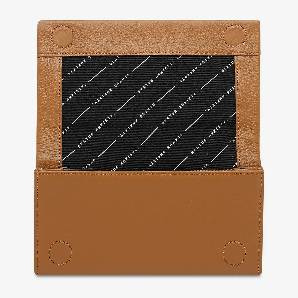Nevermind Leather Wallet - StatusAnxietySA1825 - Tan - 1SZ