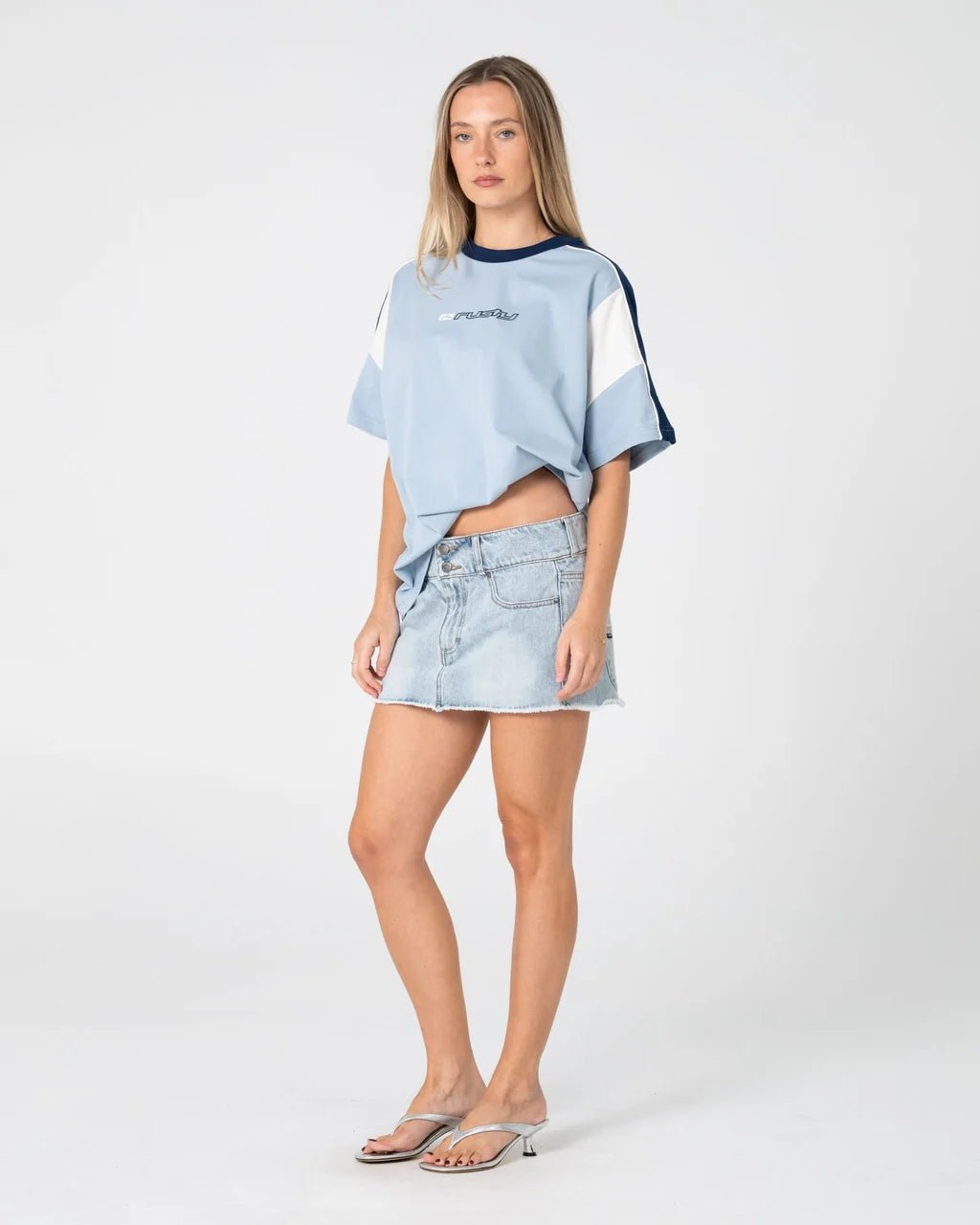 NEW BREAK 220 OVERSIZE TEE -RustyTTL1489-SEA BLUE-6