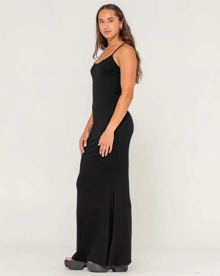NICKY SLIP MAXI DRESS - RustyDRL1313-BLACK-10